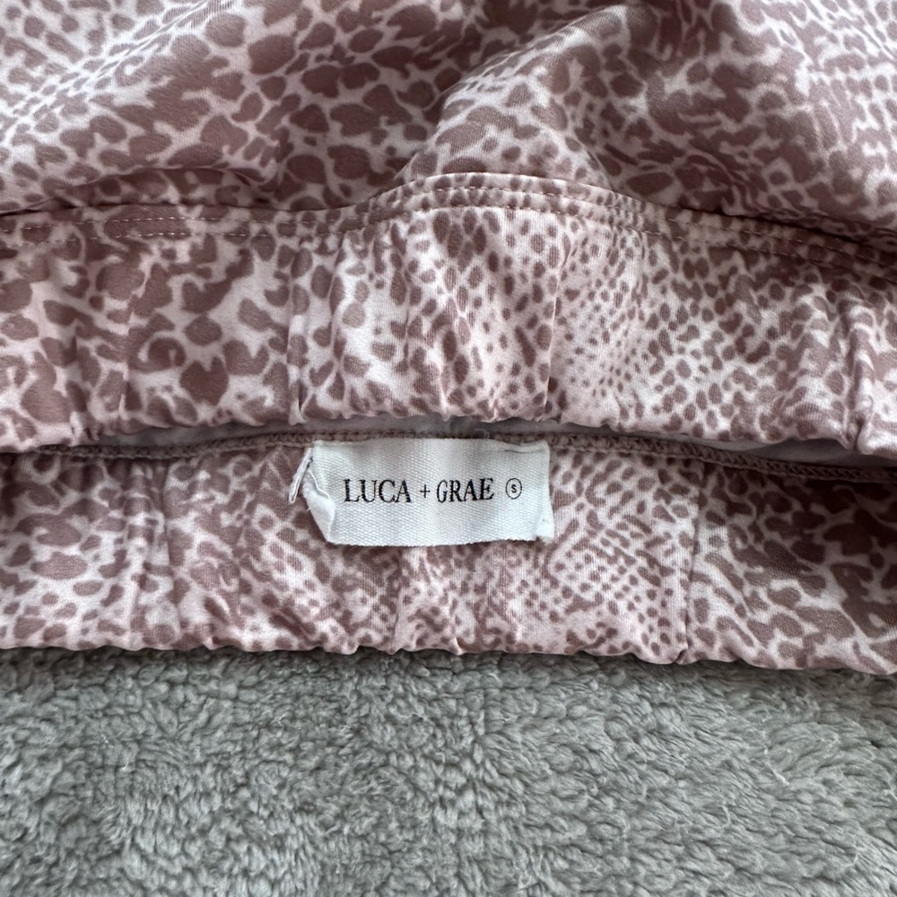 Luca And Grae Mauve Cheetah Print Workout Set - image 8